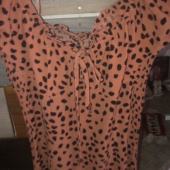 Peach Color Sexy Summer Dress - Picture 6 of 11